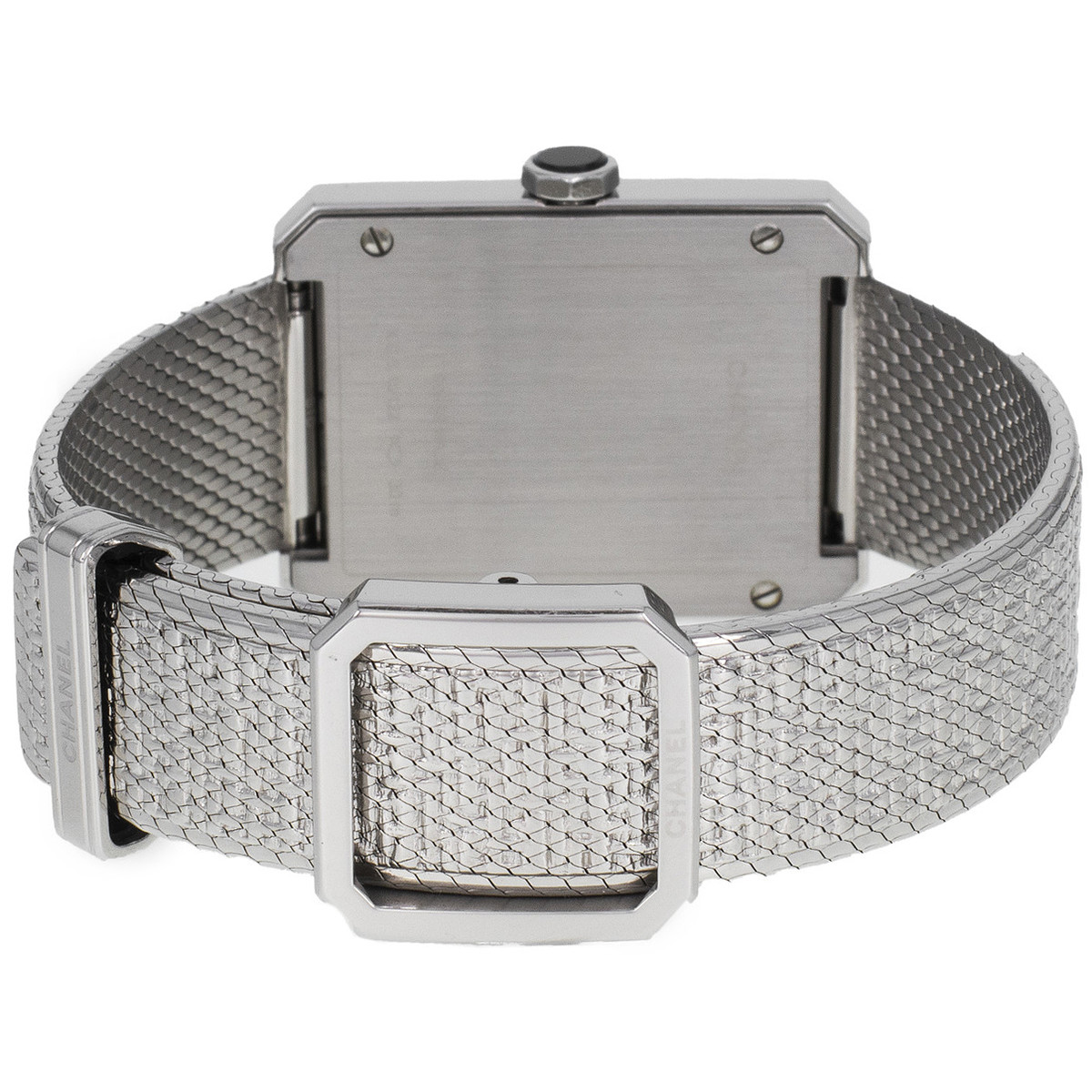 Montre d'occasion CHANEL Boy-Friend Moyen Modèle femme quartz bracelet acier - vue 3