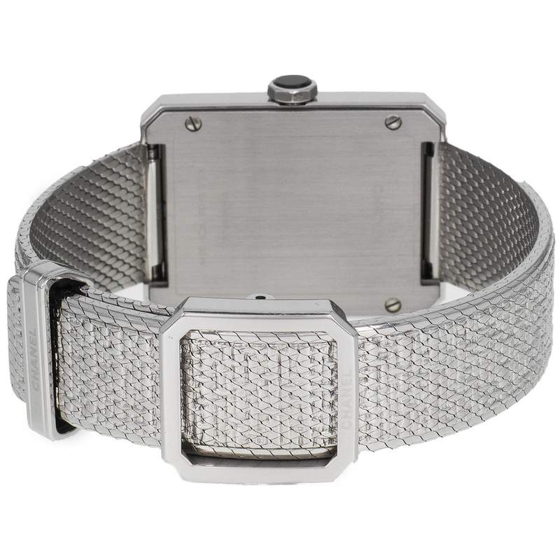 Montre d'occasion CHANEL Boy-Friend Moyen Modèle femme quartz bracelet acier - vue 3