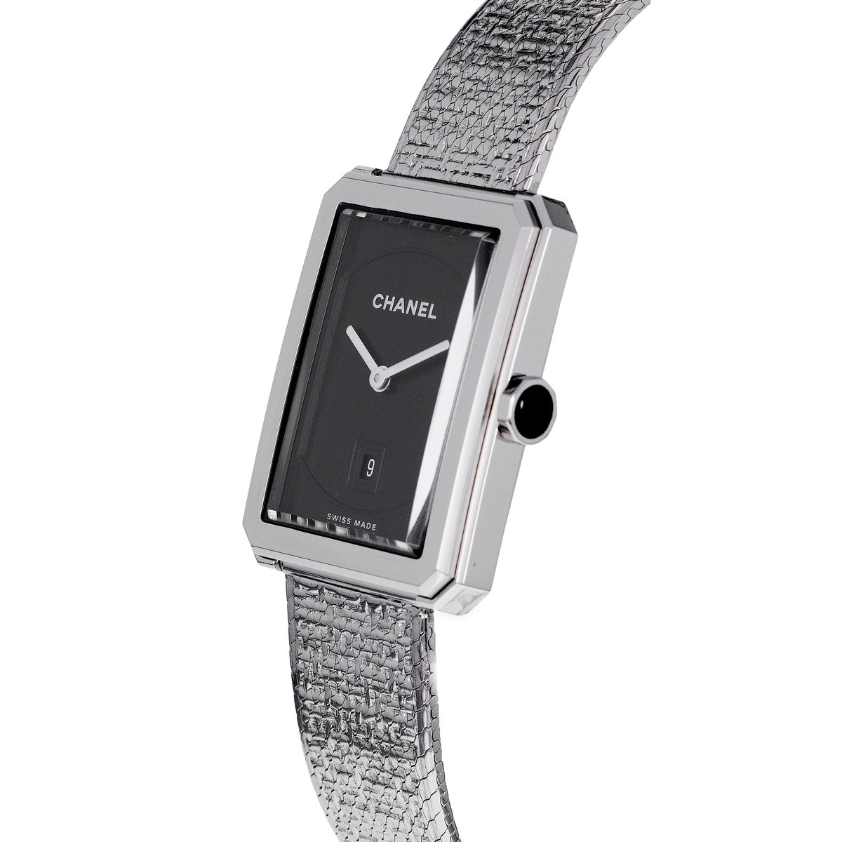 Montre d'occasion CHANEL Boy-Friend Moyen Modèle femme quartz bracelet acier - vue D2