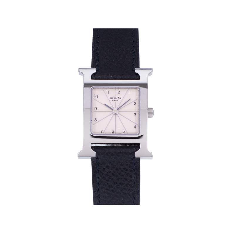 Montre d'occasion HERMES Heure H femme quartz bracelet cuir d'origine - vue 1