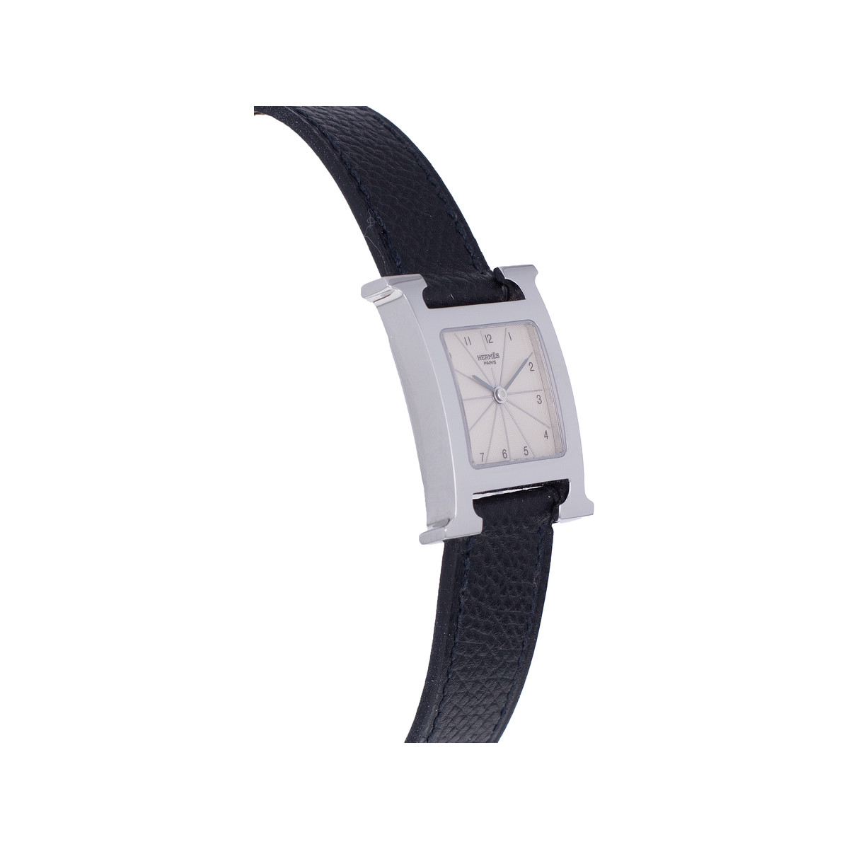 Montre d'occasion HERMES Heure H femme quartz bracelet cuir d'origine - vue 2