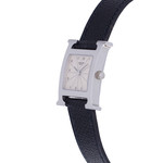 Montre d'occasion HERMES Heure H femme quartz bracelet cuir d'origine - vue D2