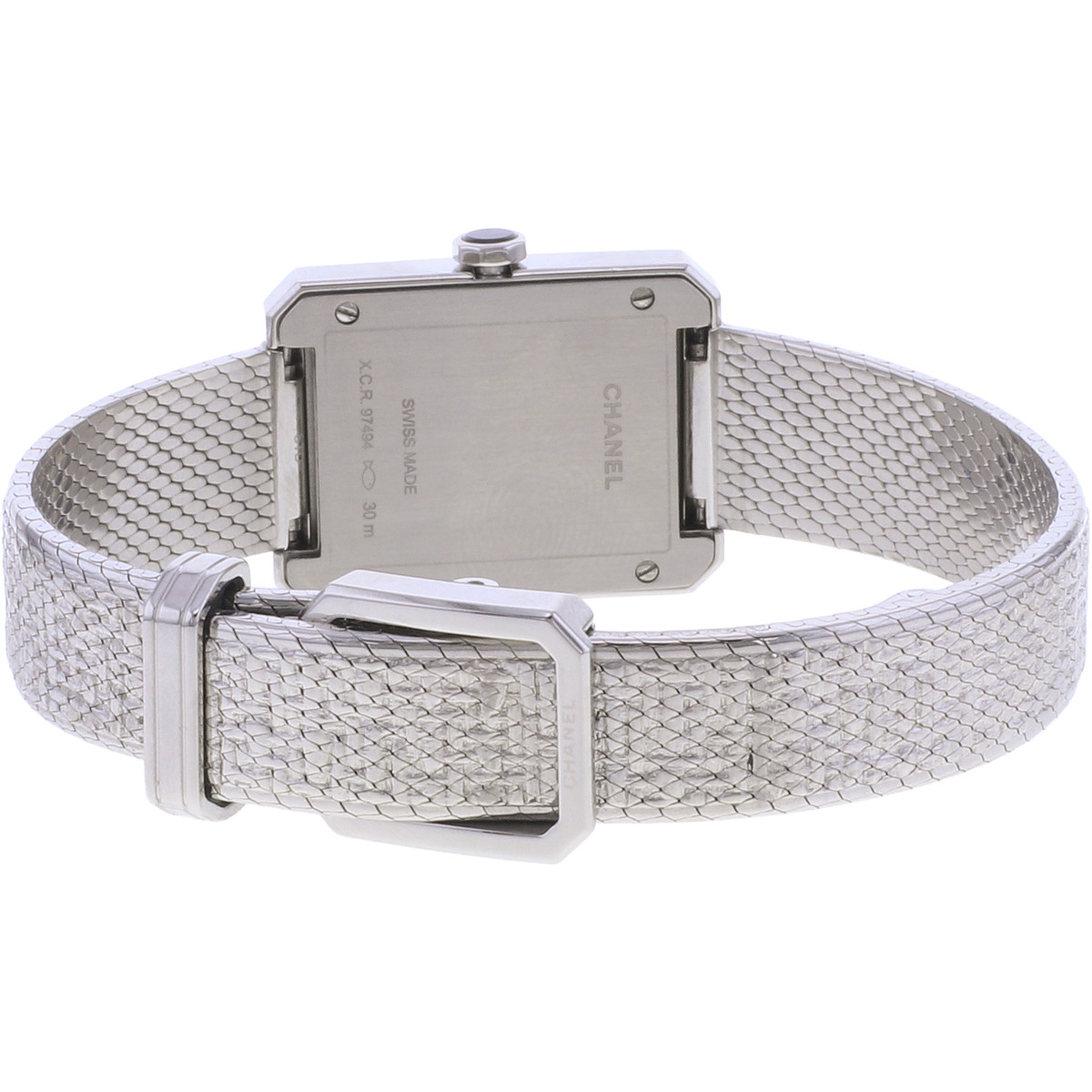 Montre d'occasion CHANEL Boy-Friend Moyen Modèle femme quartz bracelet acier - vue 3