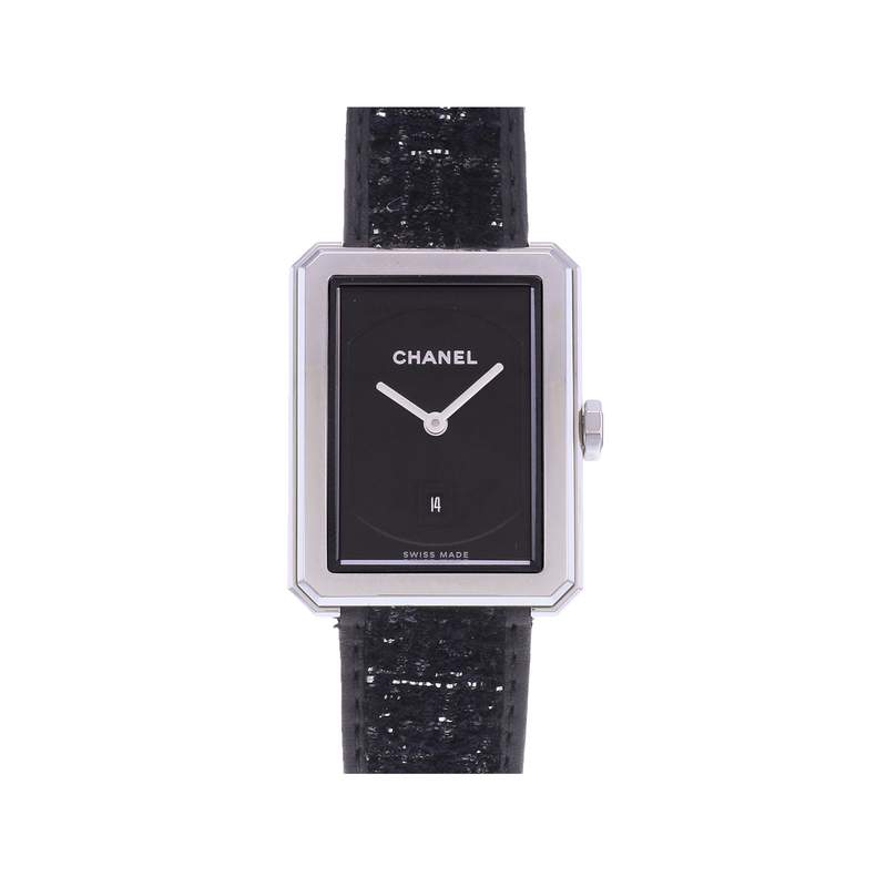 Montre d'occasion CHANEL Boy-Friend Moyen Modèle femme quartz bracelet cuir d'origine - vue 1