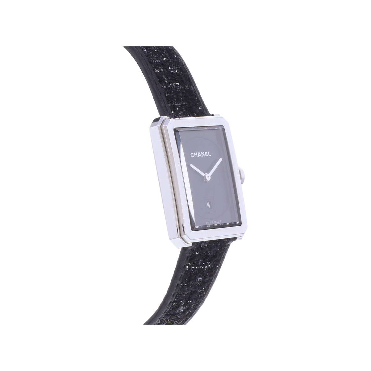 Montre d'occasion CHANEL Boy-Friend Moyen Modèle femme quartz bracelet cuir d'origine - vue 2