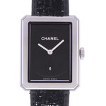 Montre d'occasion CHANEL Boy-Friend Moyen Modèle femme quartz bracelet cuir d'origine - vue D1