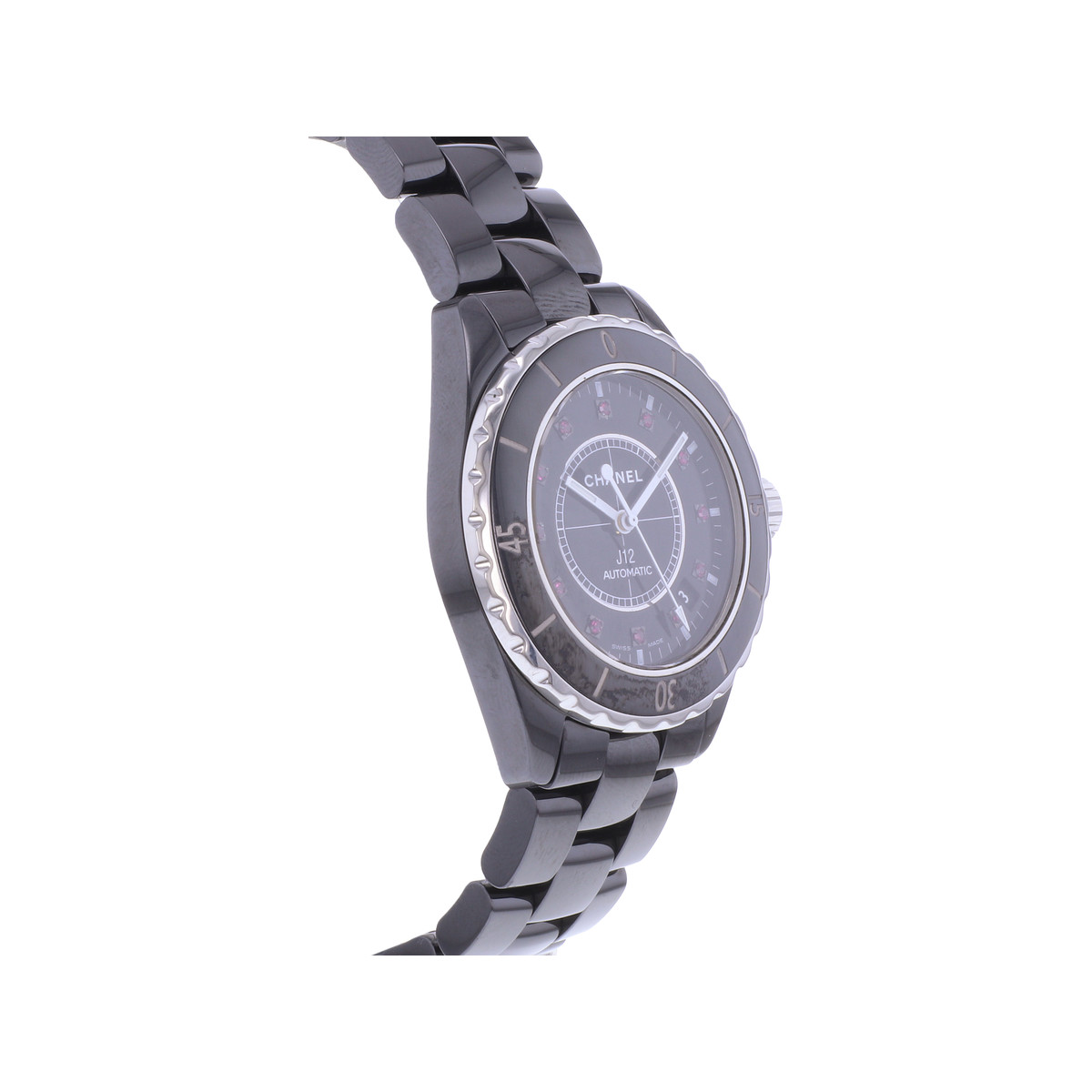 Montre d'occasion CHANEL J12 38 mm Rubis femme automatique bracelet céramique - vue 2