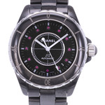 Montre d'occasion CHANEL J12 38 mm Rubis femme automatique bracelet céramique - vue D1