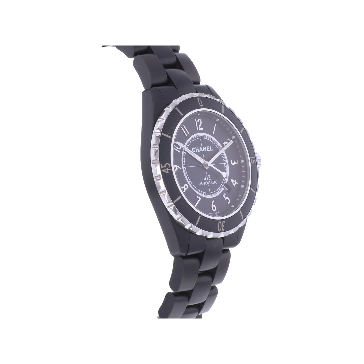 Montre d'occasion CHANEL J12 42 mm homme automatique bracelet céramique - vue 2
