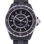 Montre d'occasion CHANEL J12 42 mm homme automatique bracelet céramique - vue D1