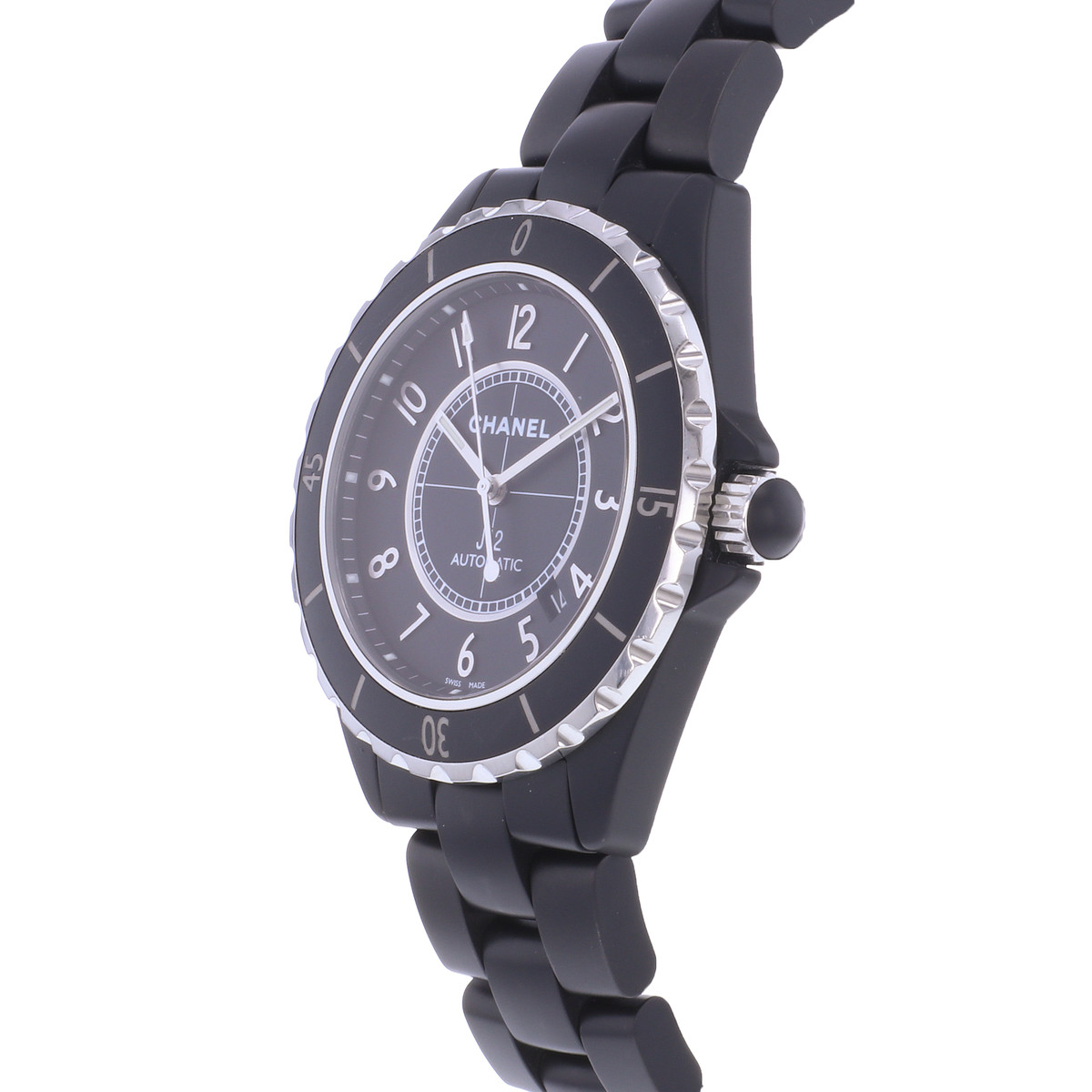 Montre d'occasion CHANEL J12 42 mm homme automatique bracelet céramique - vue D2