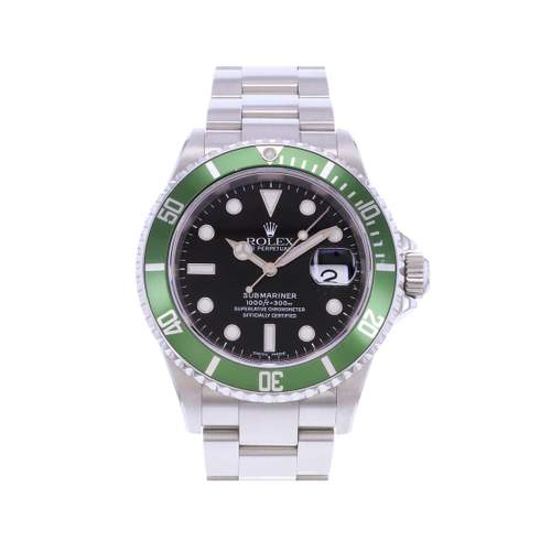Montre d'occasion ROLEX Submariner Date 50ème anniversaire homme mouvement automatique certifié (cosc) bracelet acier