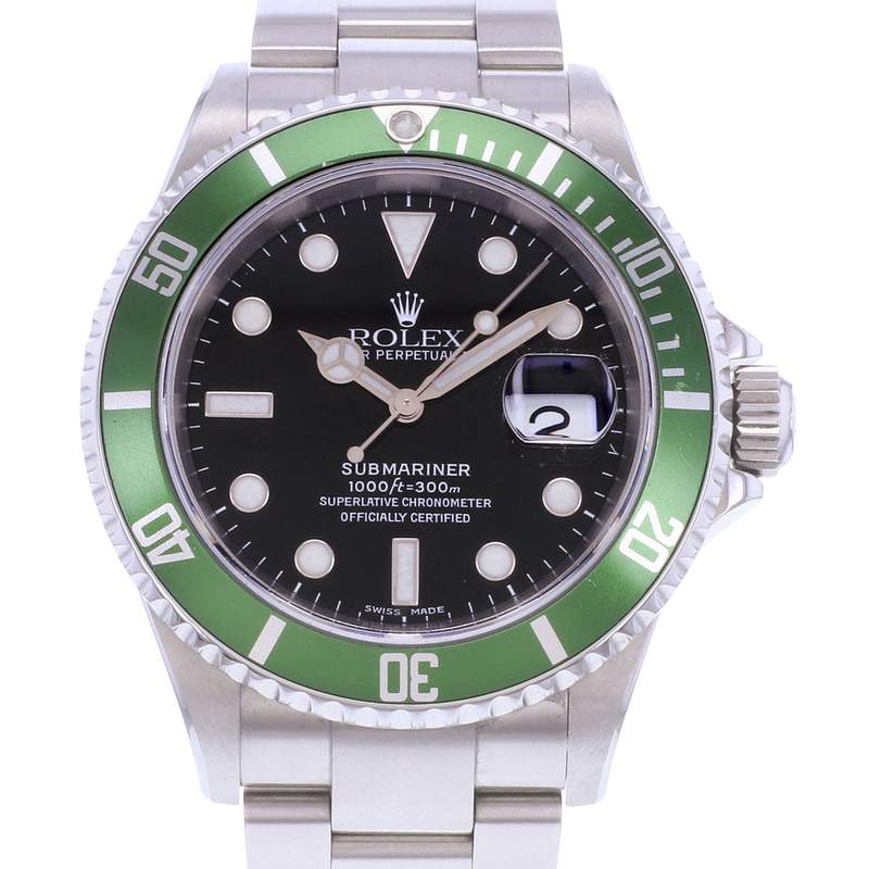 Montre d'occasion ROLEX Submariner Date 50ème anniversaire homme mouvement automatique certifié (cosc) bracelet acier - vue D1