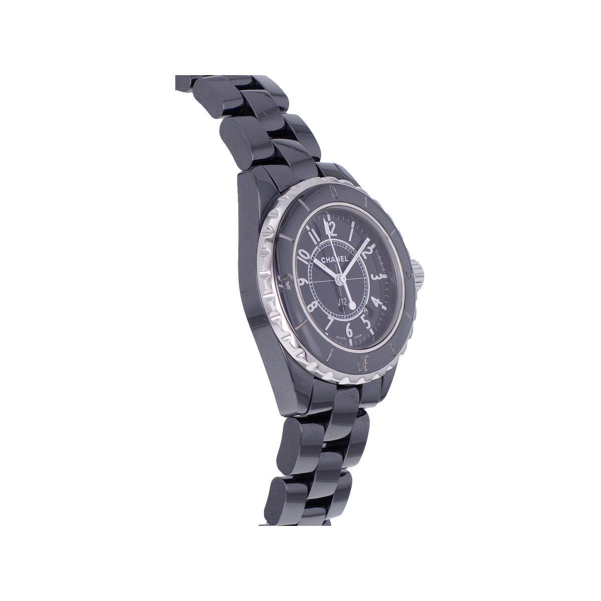 Montre d'occasion CHANEL J12 33 mm femme quartz bracelet céramique - vue 2