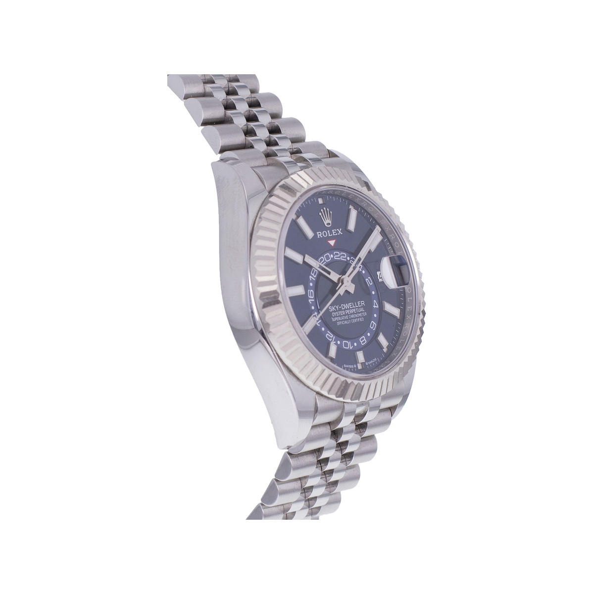 Montre d'occasion ROLEX Sky-Dweller homme mouvement automatique certifié (cosc) bracelet acier - vue 2