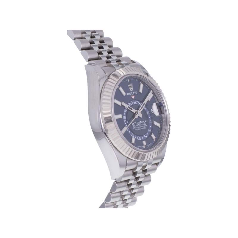 Montre d'occasion ROLEX Sky-Dweller homme mouvement automatique certifié (cosc) bracelet acier - vue 2