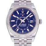 Montre d'occasion ROLEX Sky-Dweller homme mouvement automatique certifié (cosc) bracelet acier - vue D1