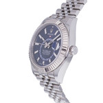 Montre d'occasion ROLEX Sky-Dweller homme mouvement automatique certifié (cosc) bracelet acier - vue D2