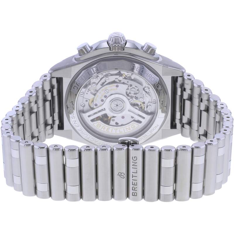 Montre d'occasion BREITLING Chronomat B01-42 homme mouvement automatique certifié (cosc) bracelet acier - vue 3