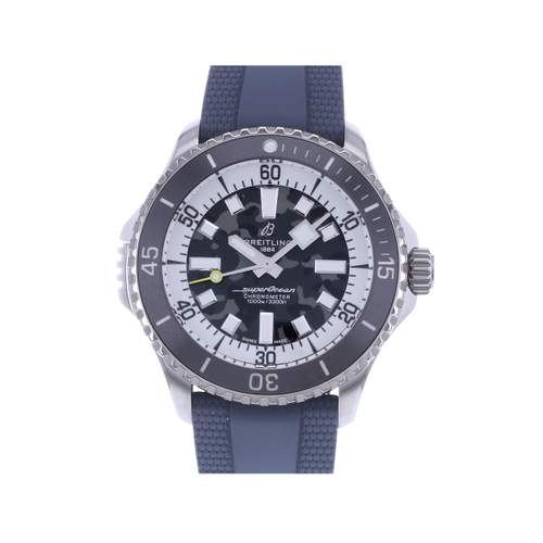 Montre d'occasion BREITLING SuperOcean Super Diver 46 homme mouvement automatique certifié (cosc) bracelet caoutchouc