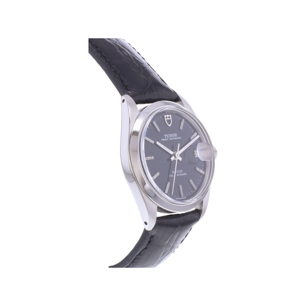 Montre d'occasion TUDOR Prince Date homme automatique bracelet cuir - vue 2