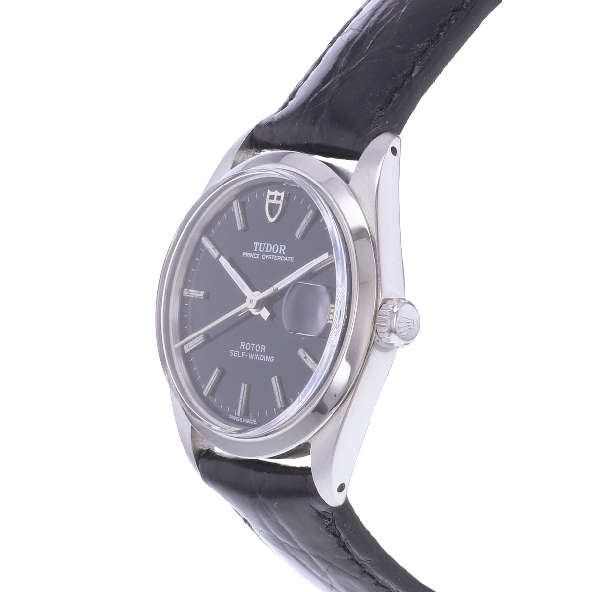 Montre d'occasion TUDOR Prince Date homme automatique bracelet cuir - vue D2