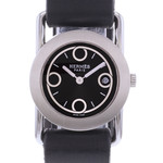Montre d'occasion HERMES Barenia Ronde femme quartz bracelet cuir d'origine - vue D1