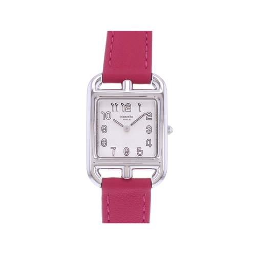 Montre d'occasion HERMES Cape Cod femme quartz bracelet cuir