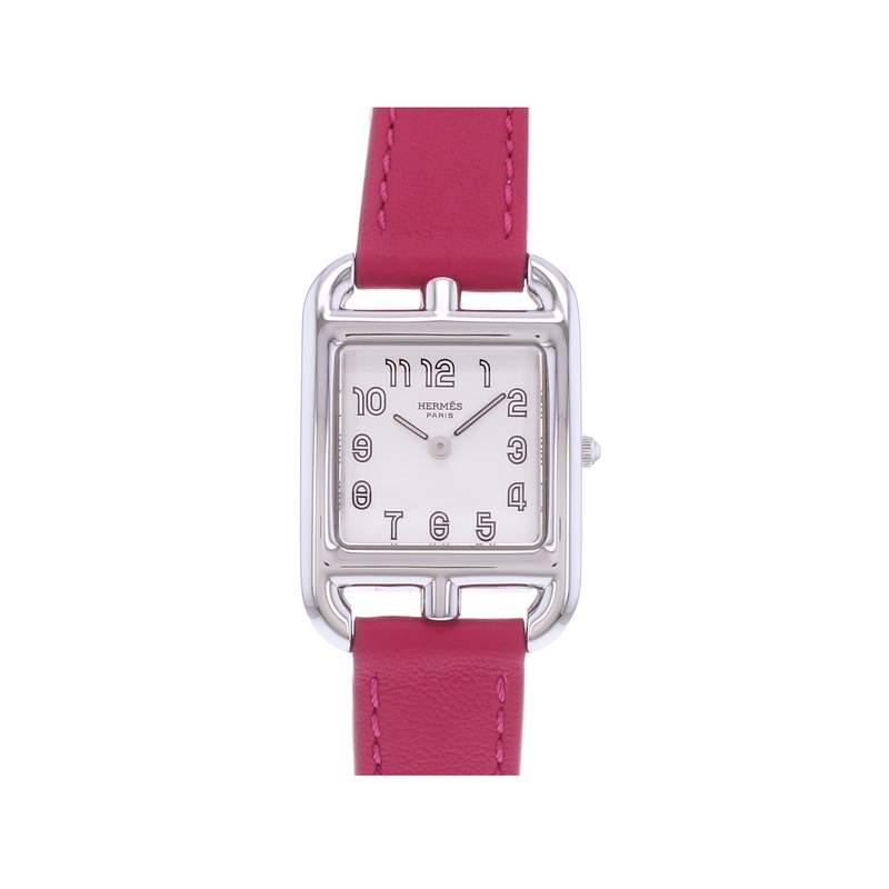 Montre d'occasion HERMES Cape Cod femme quartz bracelet cuir - vue 1