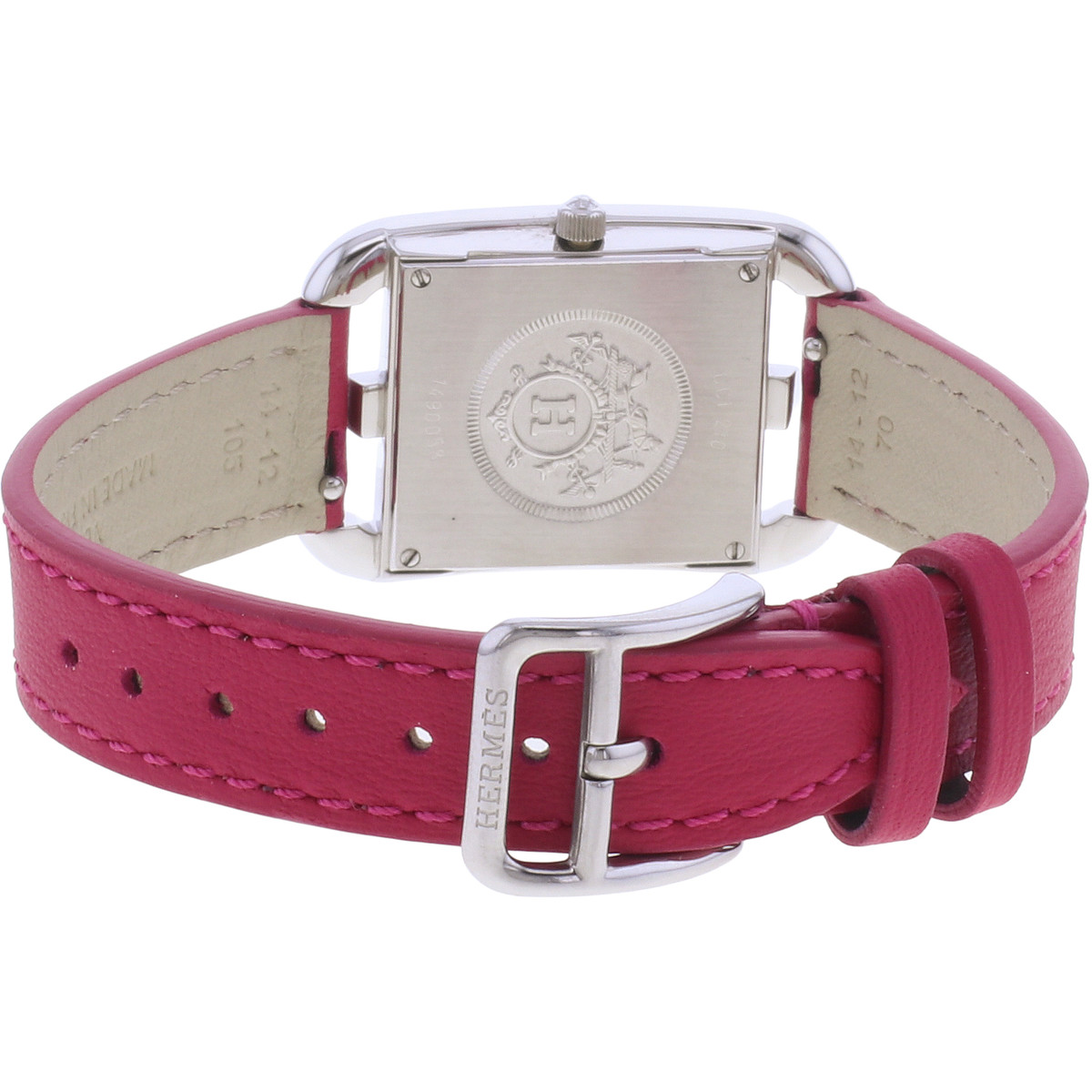 Montre d'occasion HERMES Cape Cod femme quartz bracelet cuir - vue 3