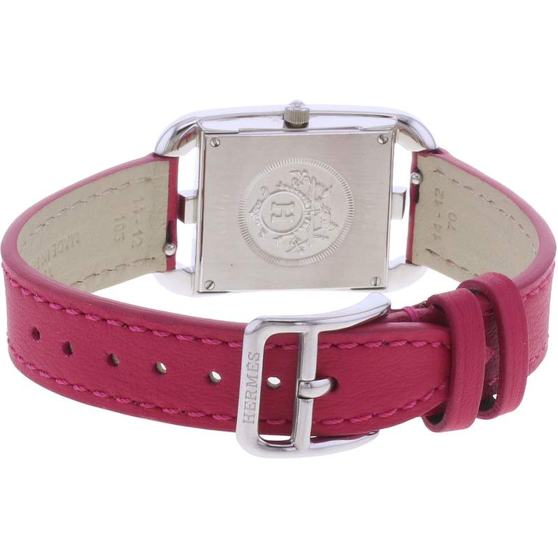 Montre d'occasion HERMES Cape Cod femme quartz bracelet cuir - vue 3