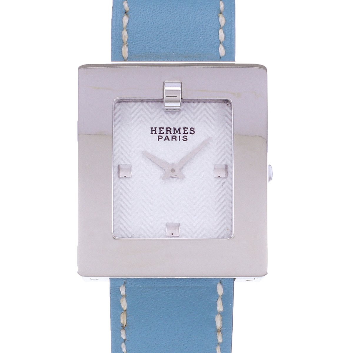 Montre d'occasion HERMES Belt femme quartz bracelet acier - vue D1