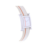 Montre d'occasion HERMES Heure H MM femme quartz bracelet cuir d'origine - vue 2