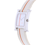 Montre d'occasion HERMES Heure H MM femme quartz bracelet cuir d'origine - vue D2