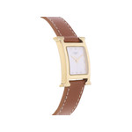 Montre d'occasion HERMES Heure H MM femme quartz bracelet cuir - vue 2
