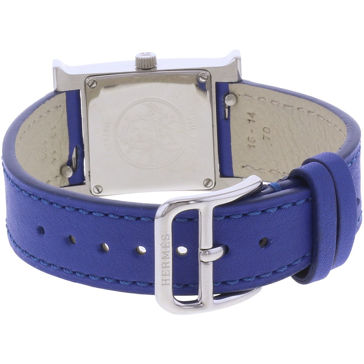Montre d'occasion HERMES Heure H femme quartz bracelet cuir - vue 3