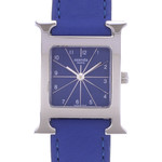 Montre d'occasion HERMES Heure H femme quartz bracelet cuir - vue D1