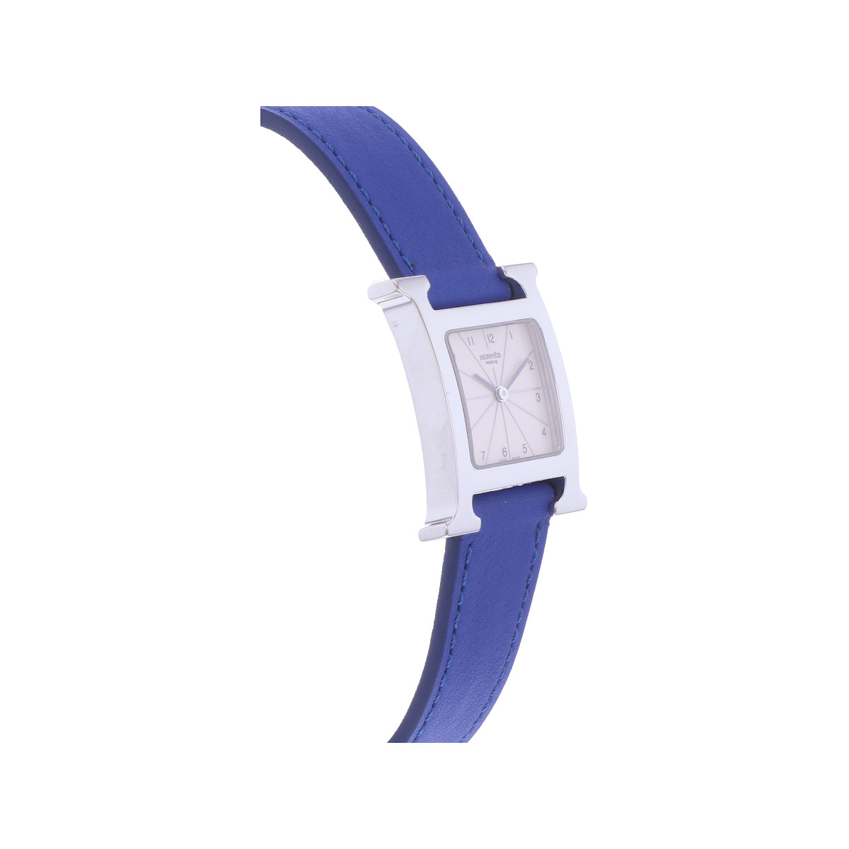 Montre d'occasion HERMES Heure H femme quartz bracelet cuir - vue 2