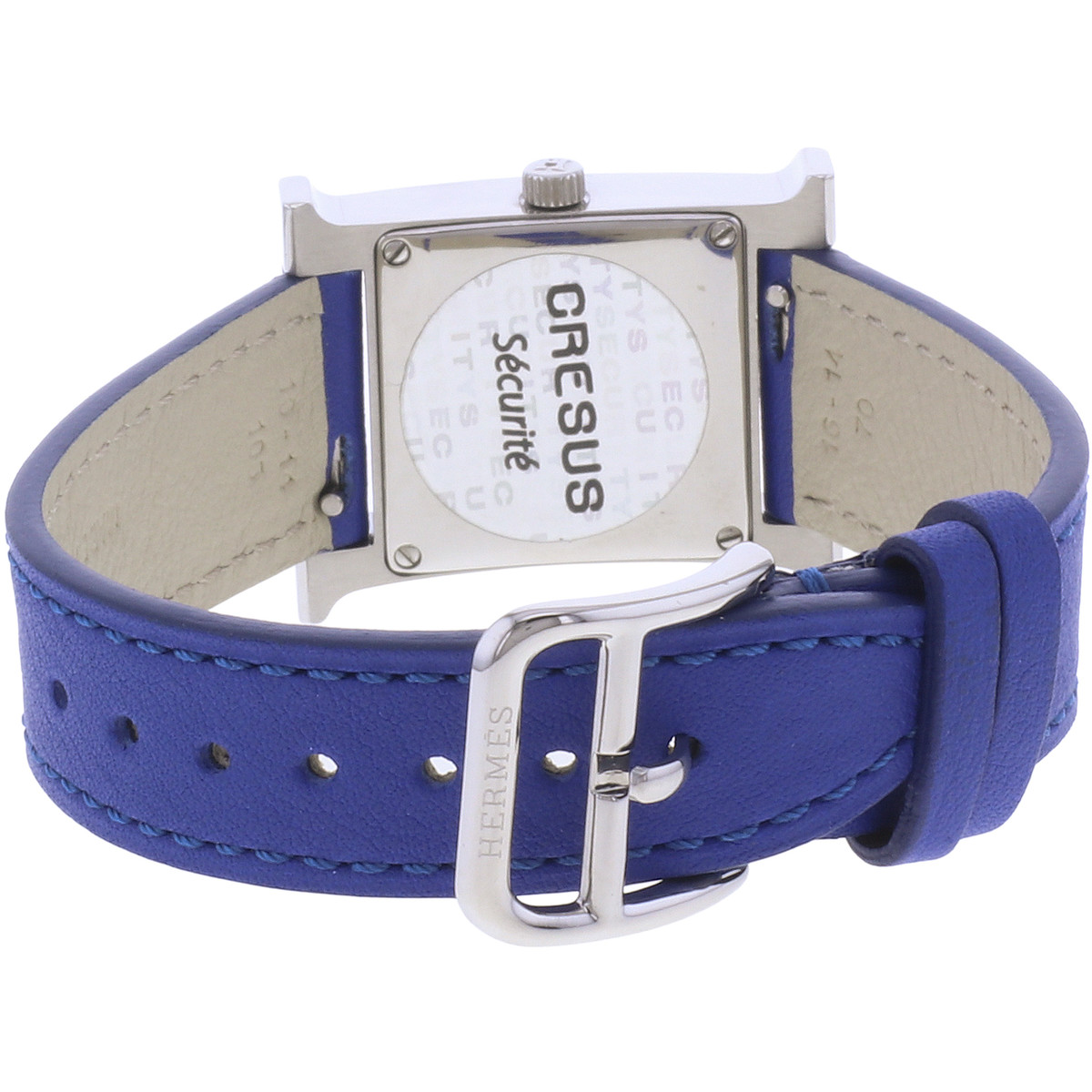 Montre d'occasion HERMES Heure H femme quartz bracelet cuir - vue 3