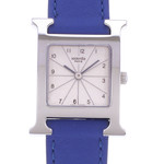 Montre d'occasion HERMES Heure H femme quartz bracelet cuir - vue D1