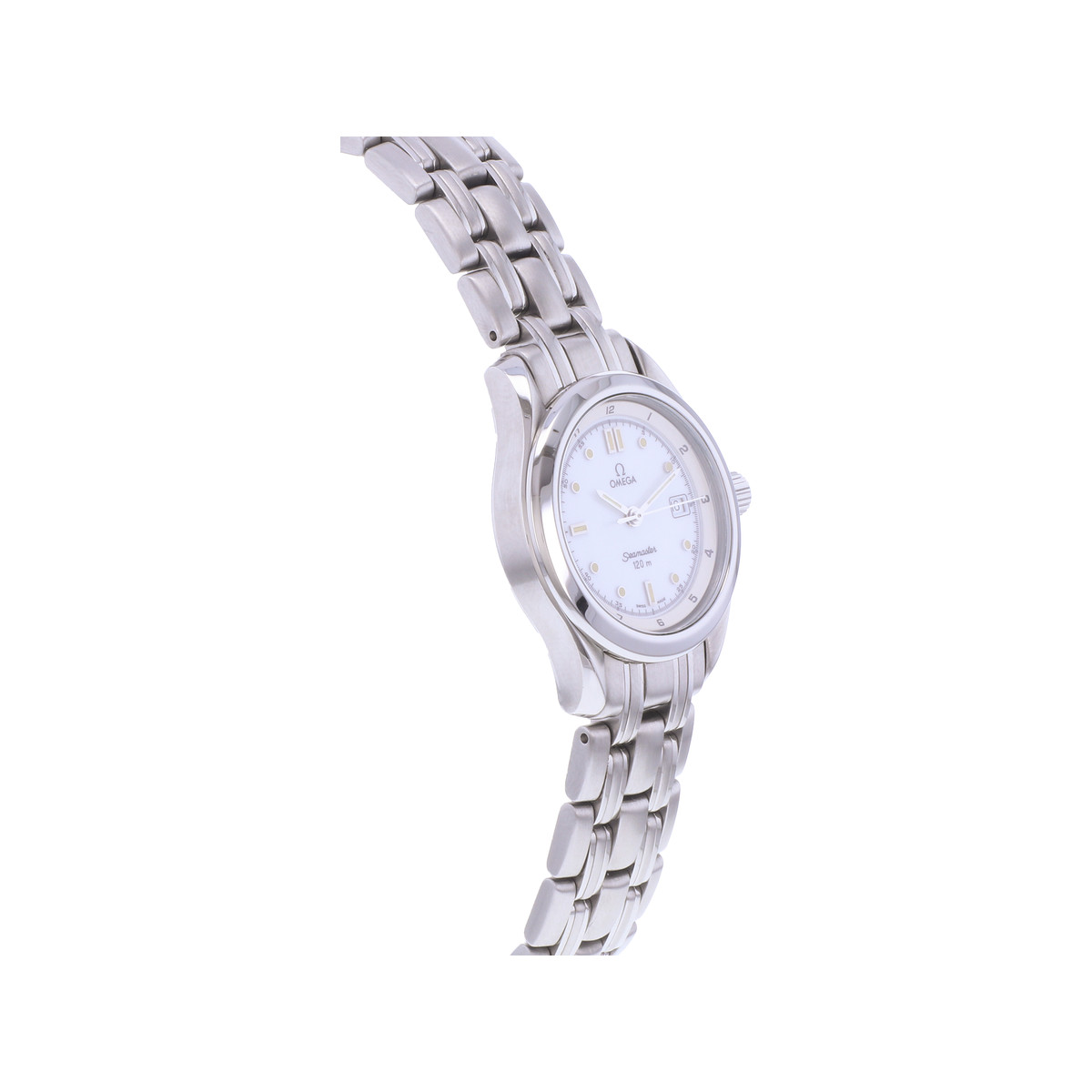 Montre d'occasion OMEGA Seamaster 120 29mm femme quartz bracelet acier - vue 2