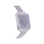 Montre d'occasion HEUER Monaco Chronographe Vintage homme mécanique bracelet acier - vue 2