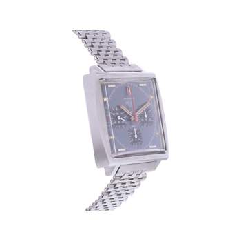 Montre d'occasion HEUER Monaco Chronographe Vintage homme mécanique bracelet acier