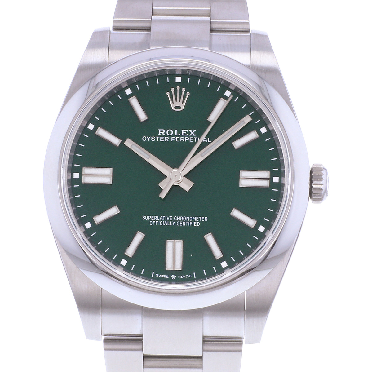 Montre d'occasion ROLEX Oyster Perpetual 41 mm homme mouvement automatique certifié (cosc) bracelet acier - vue D1
