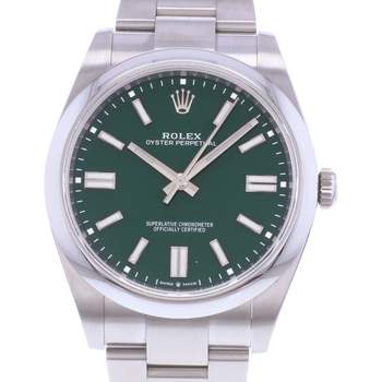 Montre d'occasion ROLEX Oyster Perpetual 41 mm homme mouvement automatique certifié (cosc) bracelet acier