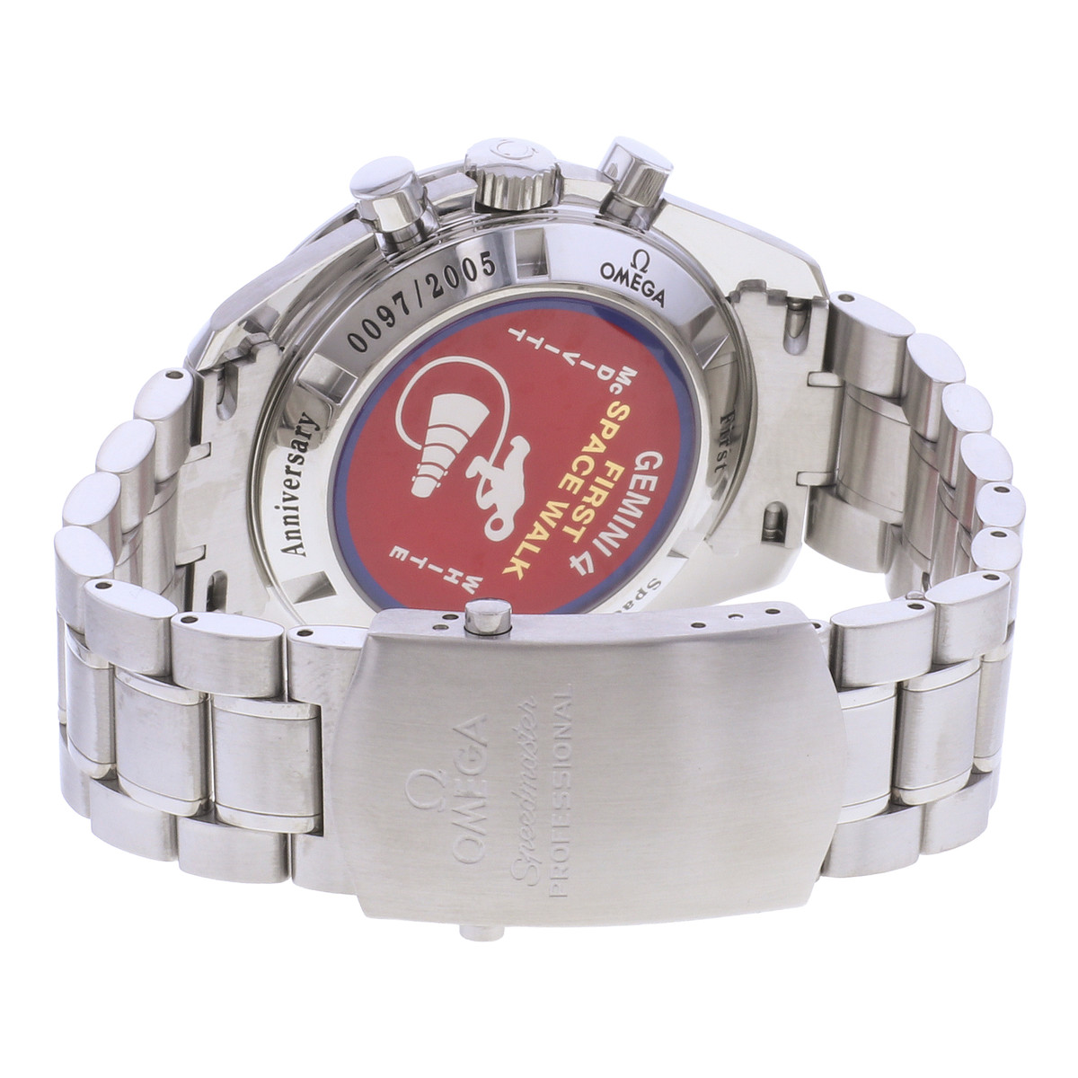 Montre d'occasion OMEGA Speedmaster Moonwatch Gemini IV homme mécanique bracelet acier - vue 3