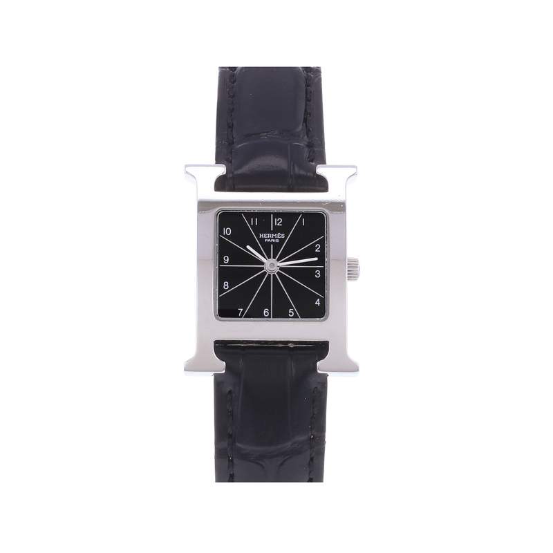 Montre d'occasion HERMES Heure H femme quartz bracelet cuir - vue 1