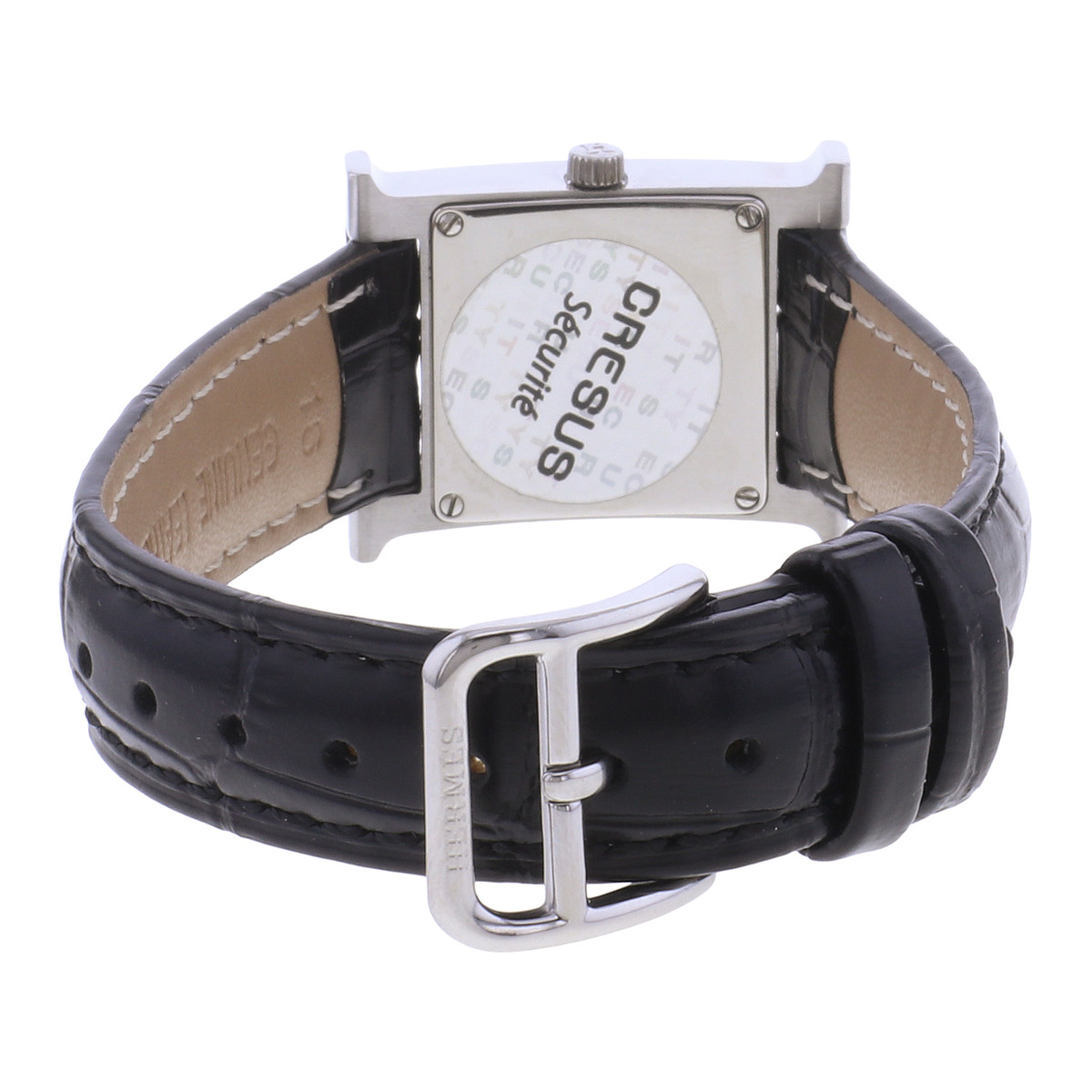 Montre d'occasion HERMES Heure H femme quartz bracelet cuir - vue 3