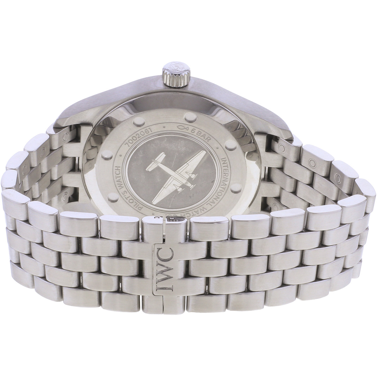Montre d'occasion IWC Pilot homme automatique bracelet acier - vue 3