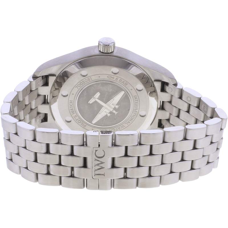 Montre d'occasion IWC Pilot homme automatique bracelet acier - vue 3